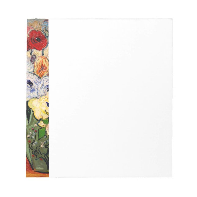 Van Gogh Rose und Anemones Notizblock (Vorderseite)