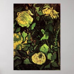Van Gogh - Rose und Käfer Poster