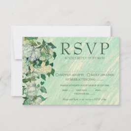 Van Gogh Roses Wedding Response Card RSVP Karte