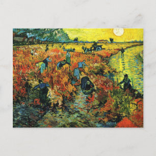 Van Gogh Rote Weinberge Postkarte