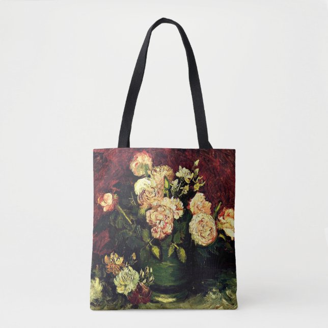 Van Gogh: Schale mit Pfingstrosen und Rosen (Vorderseite)