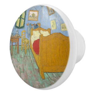 Van Gogh Schlafzimmer in Arles - Klassisches Gelb Keramikknauf