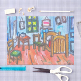 Van Gogh Schlafzimmer mini Seidenpapier
