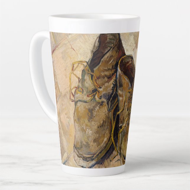 Van Gogh Schuhe Latte-Mug Milchtasse (Linke Ecke)