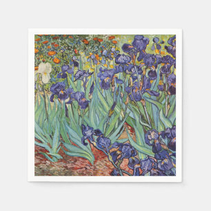 Van Gogh Schwertlilien Impressionistisches Gemälde Serviette