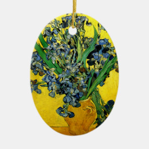 Van Gogh: Schwertlilien Keramik Ornament