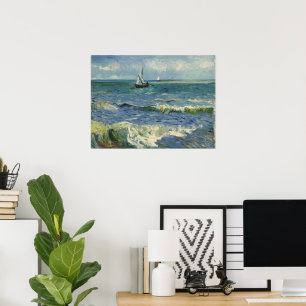 Van Gogh Seascape bei Saintes Maries de la Mer Poster