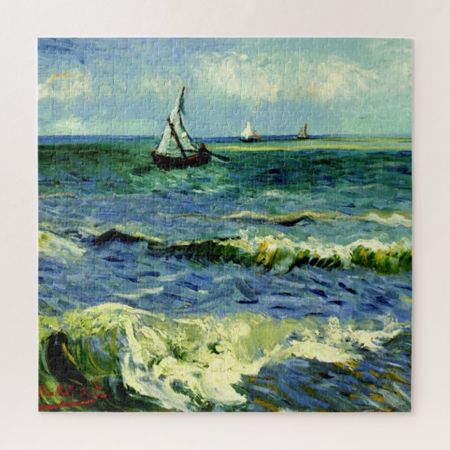 Van Gogh - Seascape bei Saintes-Maries Puzzle (Vertikal)