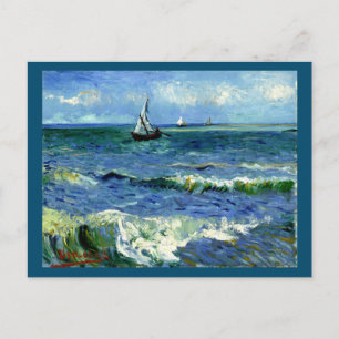 Van Gogh - Seascape (gerahmt) Postkarte