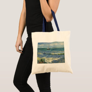 Van Gogh Seelandschaft bei Saintes Maries de la Me Tragetasche