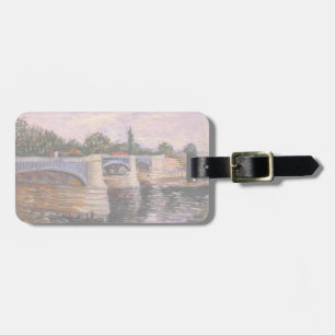 Van Gogh Seine Fluss mit Pont del Grande Jette Gepäckanhänger