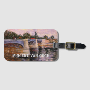 Van Gogh Seine mit Pont del Grande Jette Gepäckanhänger