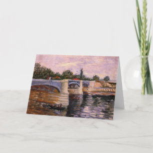 Van Gogh Seine mit Pont del Grande Jette Karte
