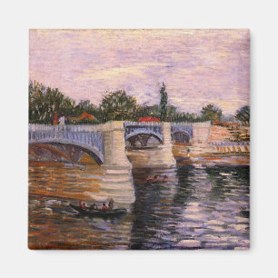 Van Gogh Seine mit Pont del Grande Jette Magnet