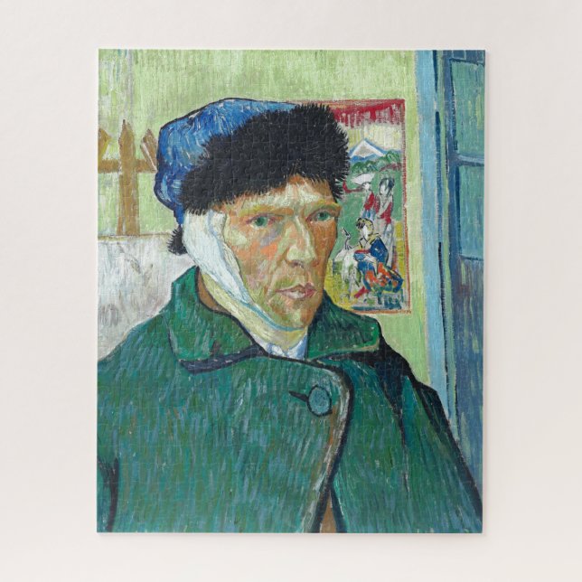 Van Gogh selbst-portrait Bandaged Ear Art Malerei Puzzle (Vertikal)