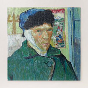 Van Gogh selbst-portrait Bandaged Ear Art Malerei Puzzle