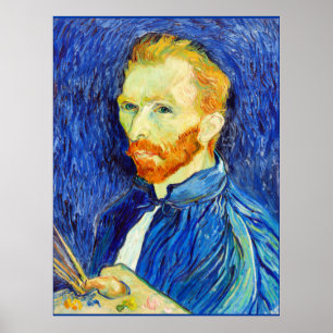 Van Gogh - Selbstportrait, 1889 (Bürsten und Stutz Poster