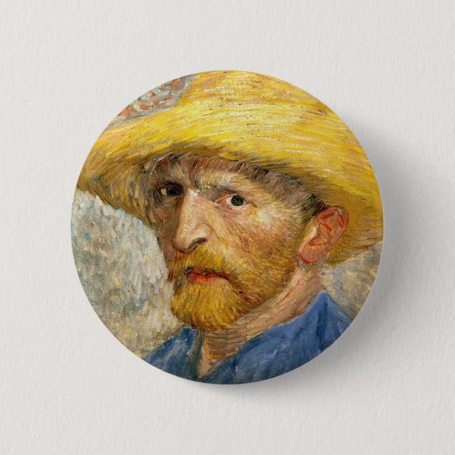 Van Gogh - Selbstportrait Button (Vorderseite)