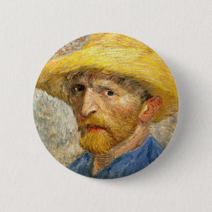 Van Gogh - Selbstportrait Button