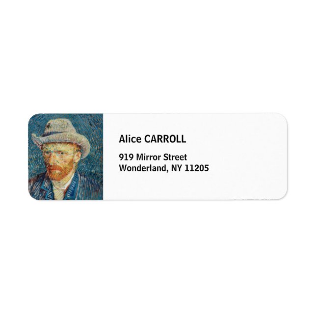 Van Gogh - Selbstportrait mit einem grauen Filthut (Vorne)