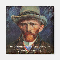 Van Gogh; Selbstportrait mit grauem Filthut