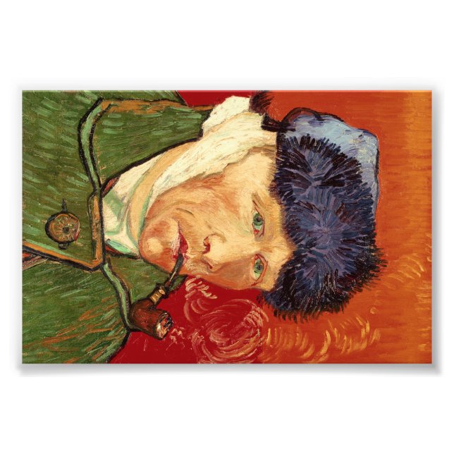 Van Gogh Selbstportrait mit verbanntem Ohr und Roh Fotodruck (Vorne)