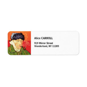 Van Gogh - Selbstportrait mit verbündetem Ohr & Ro