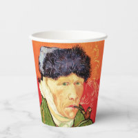 Van Gogh - Selbstportrait mit verbündetem Ohr & Ro