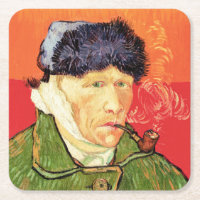Van Gogh - Selbstportrait mit verbündetem Ohr & Ro
