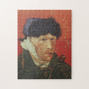 VAN GOGH - Selbstportrait mit verlinktem Ohr und R Puzzle