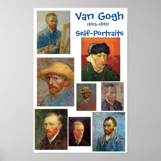 Van Gogh, Selbstportraits, Poster (Vorne)