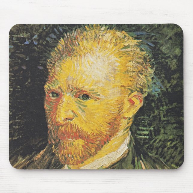 Van Gogh Selbstporträt-Mauspad Mousepad (Vorne)