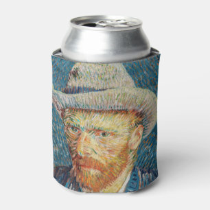 Van Gogh - Selbstporträt mit grauem Filzhut Dosenkühler
