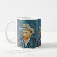 Van Gogh - Selbstporträt mit grauem Filzhut