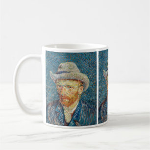Van Gogh - Selbstporträt mit grauem Filzhut Kaffeetasse