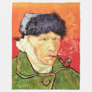 Van Gogh - Selbstporträt mit verbundener Ohren und Fleecedecke