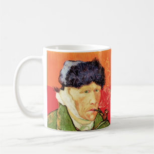 Van Gogh - Selbstporträt mit verbundener Ohren und Kaffeetasse