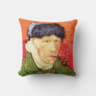 Van Gogh - Selbstporträt mit verbundener Ohren und Kissen