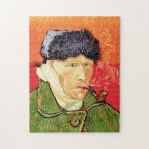 Van Gogh - Selbstporträt mit verbundener Ohren und Puzzle