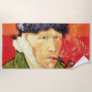 Van Gogh - Selbstporträt mit verbundener Ohren und Strandtuch