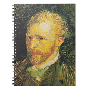 Van Gogh Selbstporträt Retro Notizbuch Notizblock