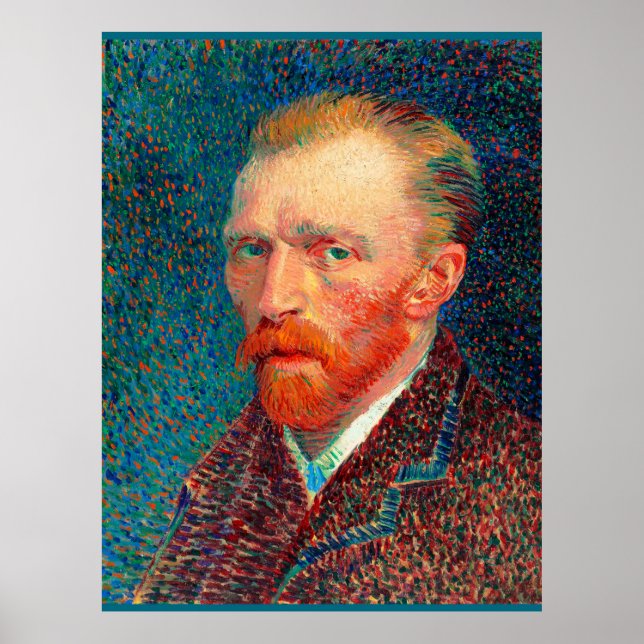 Van Gogh - Self-Portrait, 1887, Vincent van Gogh, Poster (Vorne)