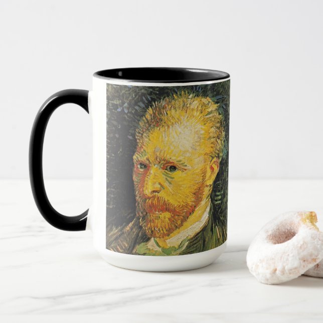 Van Gogh Self-Portrait Art Mug Tasse (Mit Donut)