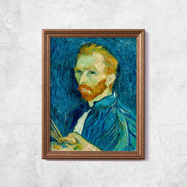 Van Gogh Self Portrait Berühmte Alte Kunstmauer Poster (Van Gogh Self Portrait Famous Old Art Wall Poster
)