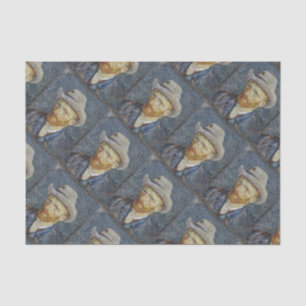 Van Gogh Self Portrait Gray Felt Hat Malerei Art Seidenpapier