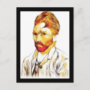 Van Gogh Self Portrait - Hair Do Postkarte