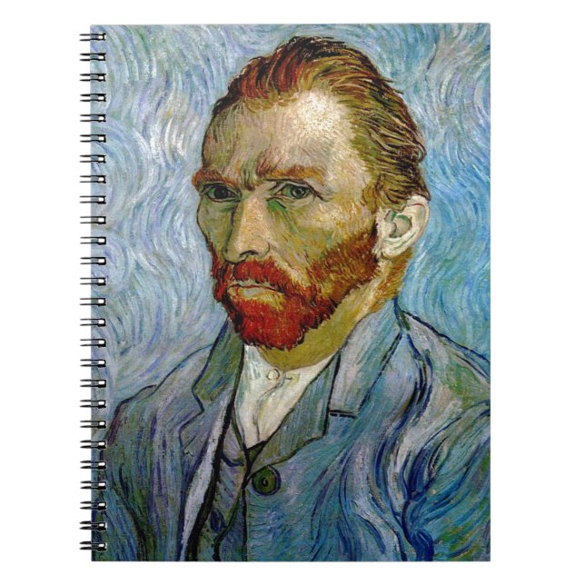 Van Gogh Self Portrait Notizblock (Vorderseite)