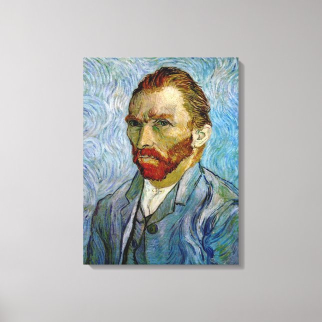 van Gogh Self Portrait Wrapped Canvas Leinwanddruck (Vorderseite)