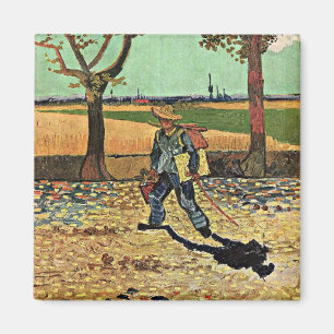 Van Gogh: Selfportrait auf der Straße Tarascon Magnet