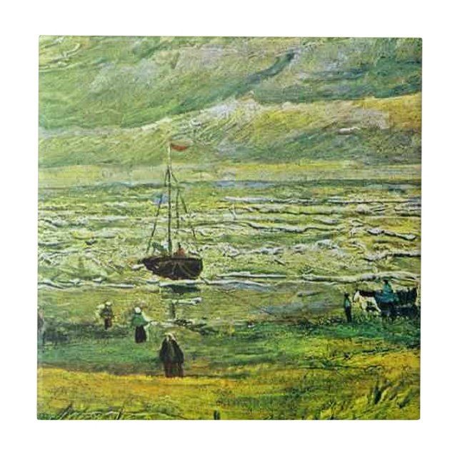 Van Gogh - Shores of Scheveningen, Fliese (Vorderseite)